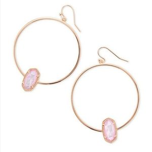 NWT - Kendra Scott Rose Gold Elora Hoop Earrings